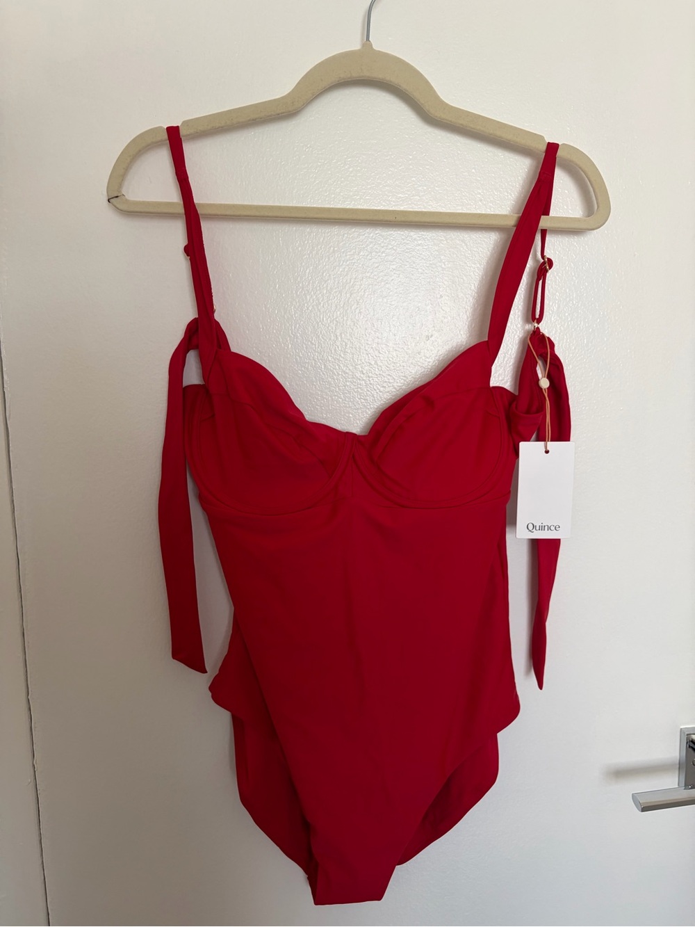 Quince Red One-Piece Swimsuit
